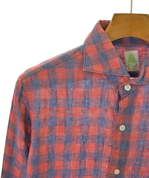 finamore（フィナモレ）カジュアルシャツ 赤 サイズ:M メンズ/2200640238025