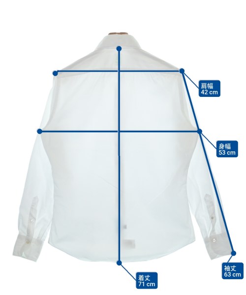 finamore（フィナモレ）カジュアルシャツ 白 サイズ:M メンズ/2200638956078