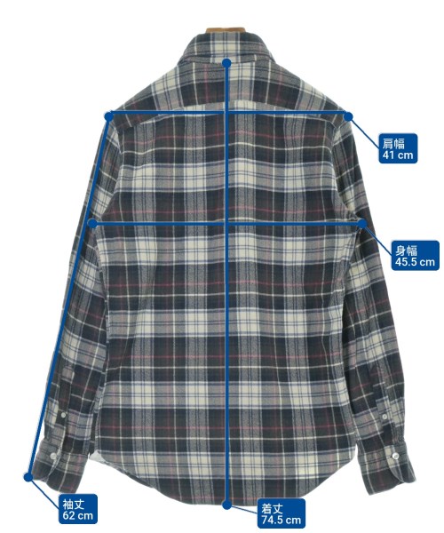 finamore（フィナモレ）カジュアルシャツ 青 サイズ:39(M位) メンズ/2200645512052