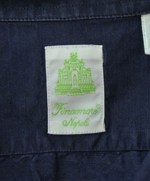 finamore（フィナモレ）カジュアルシャツ 紺 サイズ:L メンズ/2200709761068