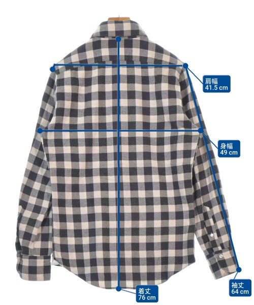 finamore（フィナモレ）カジュアルシャツ 黒 サイズ:38(S位) メンズ/2200659938022