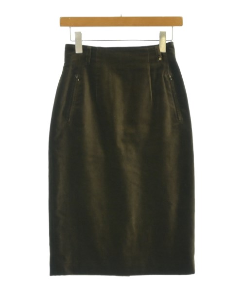 AIGNER(アイグナー)ひざ丈スカート 茶 サイズ:40(M位)/2200672948053