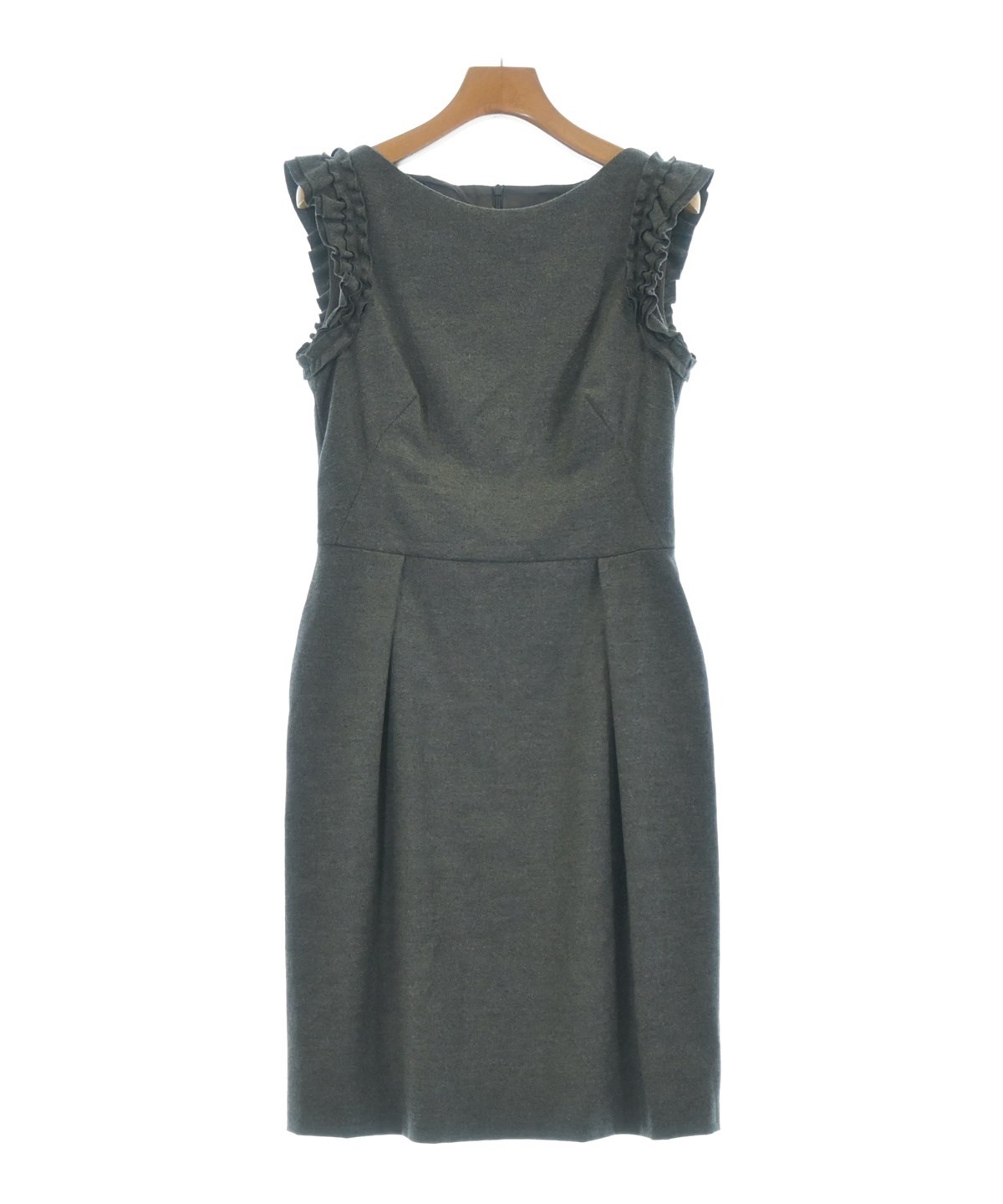 ESCADA（エスカーダ）ワンピース グレー サイズ:34(XXS位) レディース