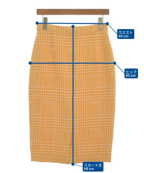 ESCADA（エスカーダ）ロング・マキシ丈スカート 黄 サイズ:34(XS位) レディース/2200634700071