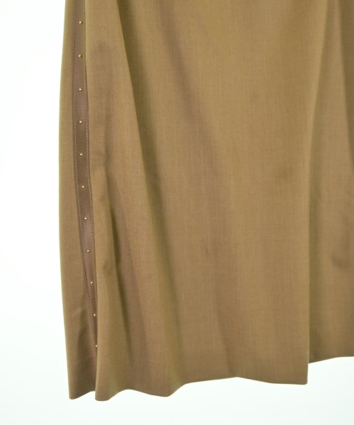 ESCADA（エスカーダ）ひざ丈スカート 茶 サイズ:36(XS位) レディース/2200618962013