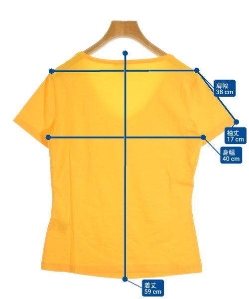 ESCADA（エスカーダ）Tシャツ・カットソー 黄 サイズ:34(XS位) レディース/2200694592258