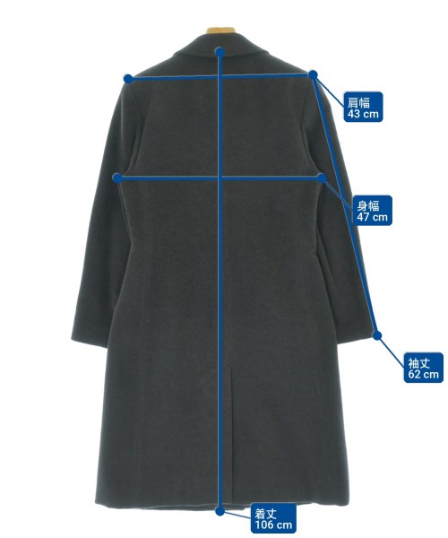 ESCADA（エスカーダ）チェスターコート グレー サイズ:34(XXS位) レディース/2200704072039