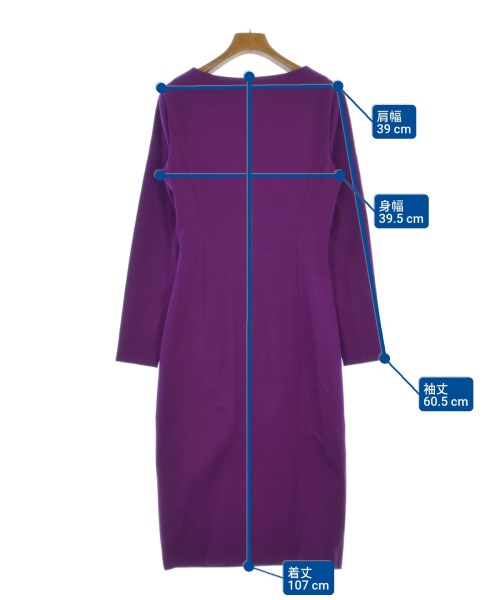 ESCADA（エスカーダ）ワンピース 紫 サイズ:36(XS位) レディース/2200664843069