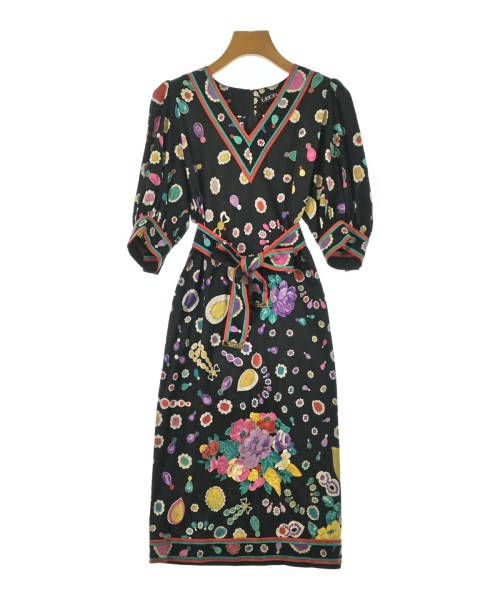 LEONARD(レオナール)ワンピース 黒 サイズ:M/2200669767063