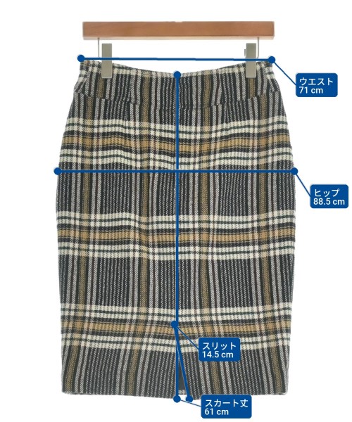 DAKS（ダックス）ひざ丈スカート 黒 サイズ:-(M位) レディース/2200609217085