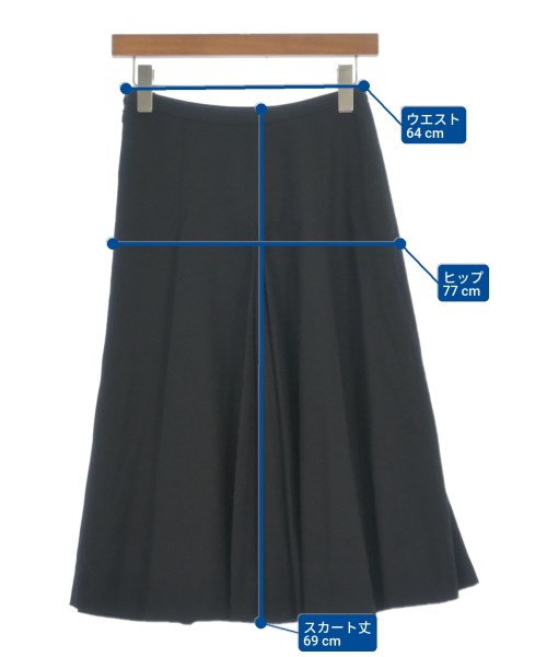 DAKS（ダックス）ロング・マキシ丈スカート 黒 サイズ:36(XS位) レディース/2200620936101