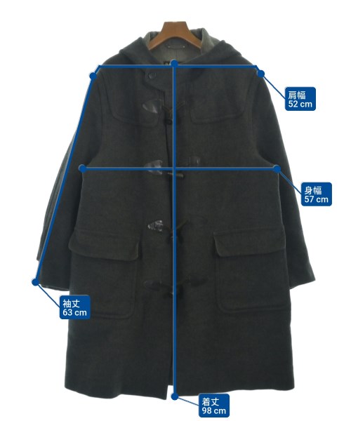 DAKS（ダックス）ダッフルコート グレー サイズ:L メンズ/2200650644014