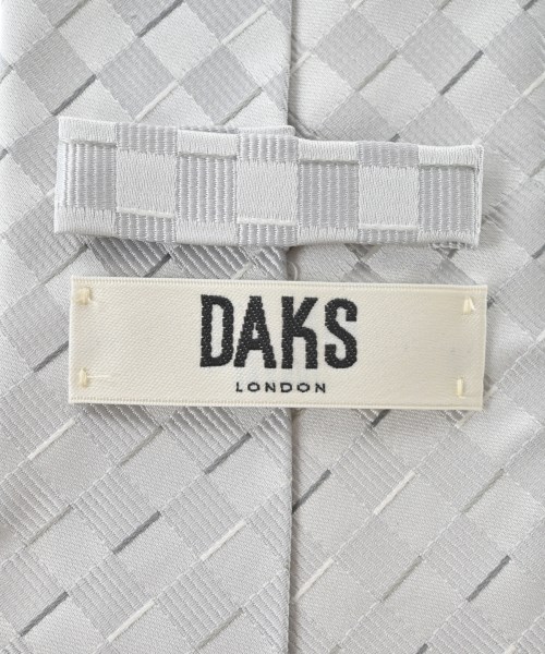 DAKS（ダックス）ネクタイ シルバー サイズ:- メンズ/2200663508099