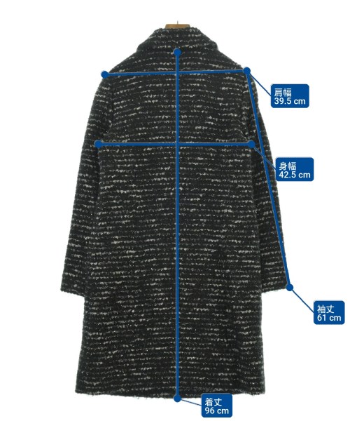 DAKS（ダックス）ステンカラーコート 黒 サイズ:38(S位) レディース/2200716566014