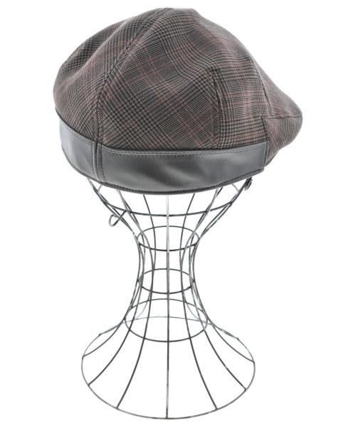 DAKS（ダックス）ハンチング・ベレー帽 茶 サイズ:56.5cm メンズ/2200683642186