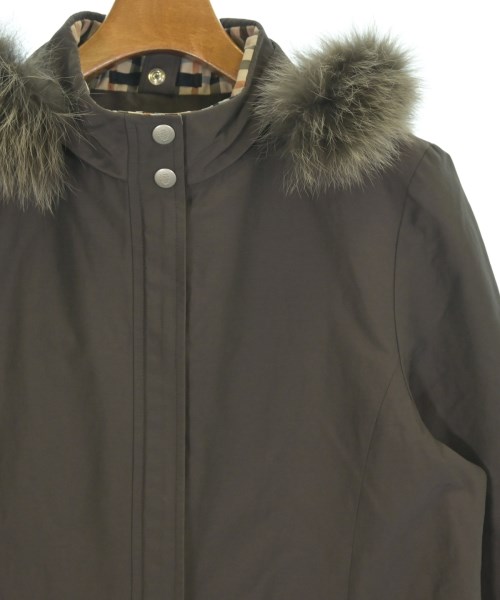 DAKS（ダックス）モッズコート 茶 サイズ:F レディース/2200689071010