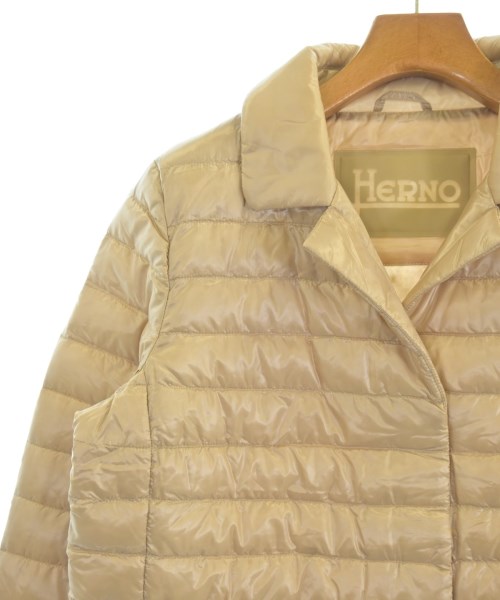 HERNO（ヘルノ）ダウンジャケット/ダウンベスト ベージュ サイズ:46(XL位) レディース/2200637570015