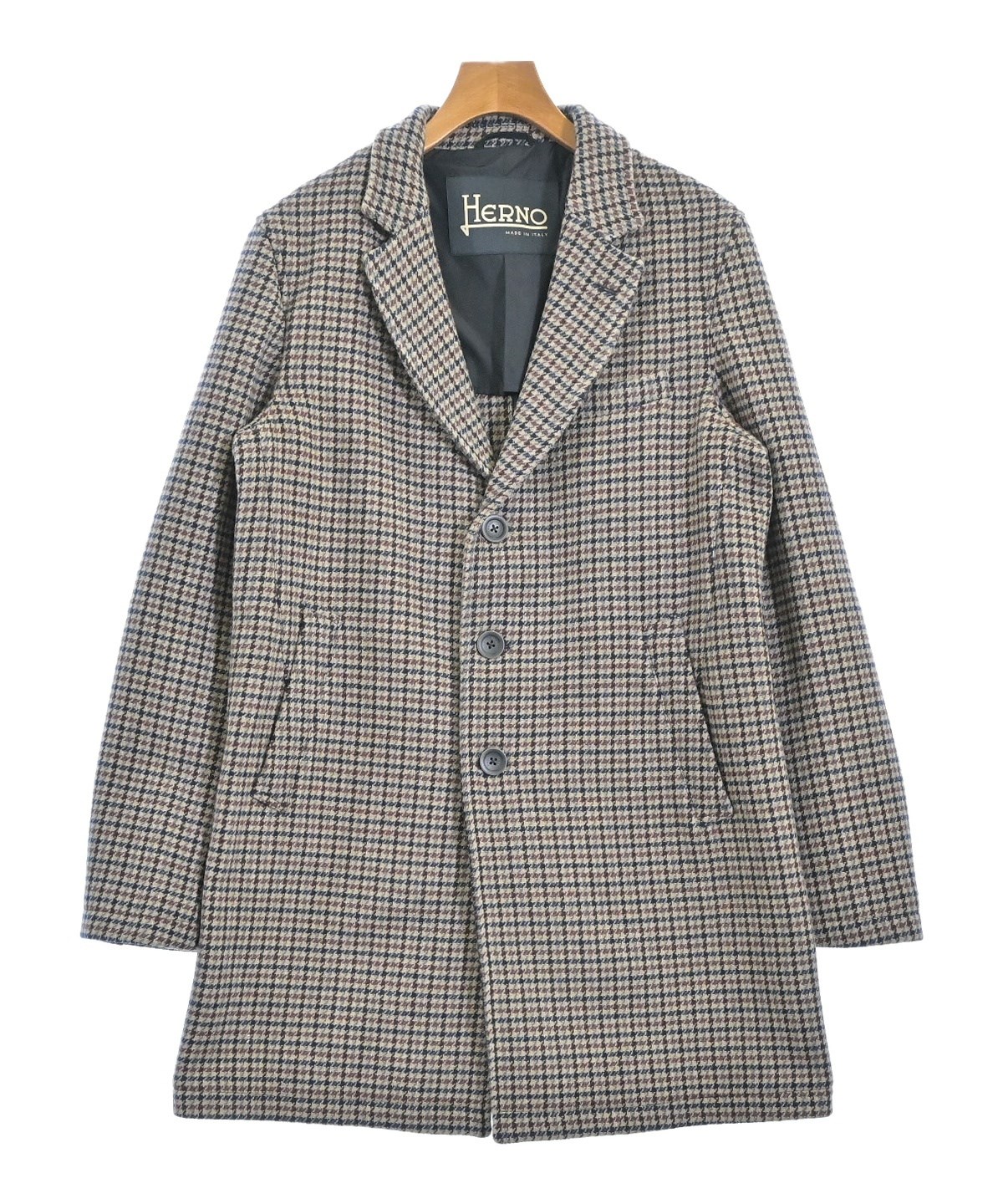 HERNO（ヘルノ）チェスターコート ベージュ サイズ:50(XL位) メンズ