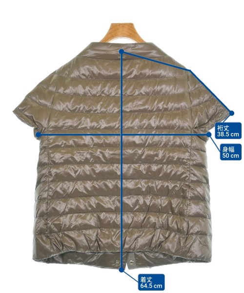 HERNO（ヘルノ）ダウンジャケット/ダウンベスト 茶 サイズ:46(XL位) レディース/2200588263035