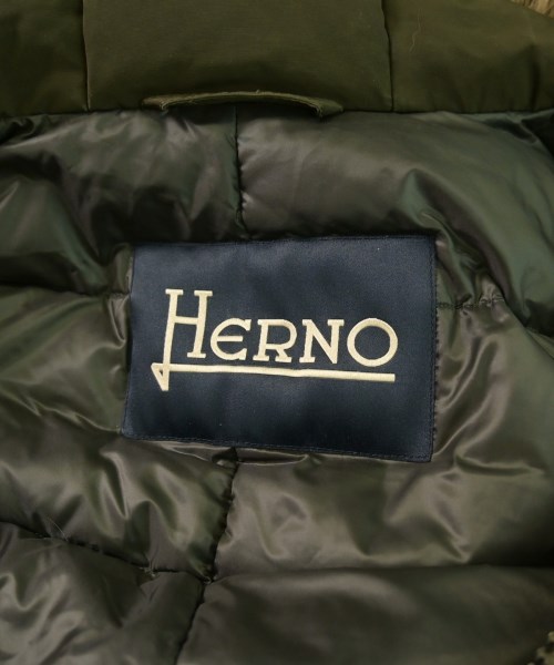 HERNO（ヘルノ）ダウンコート カーキ サイズ:46(M位) メンズ/2200640561048