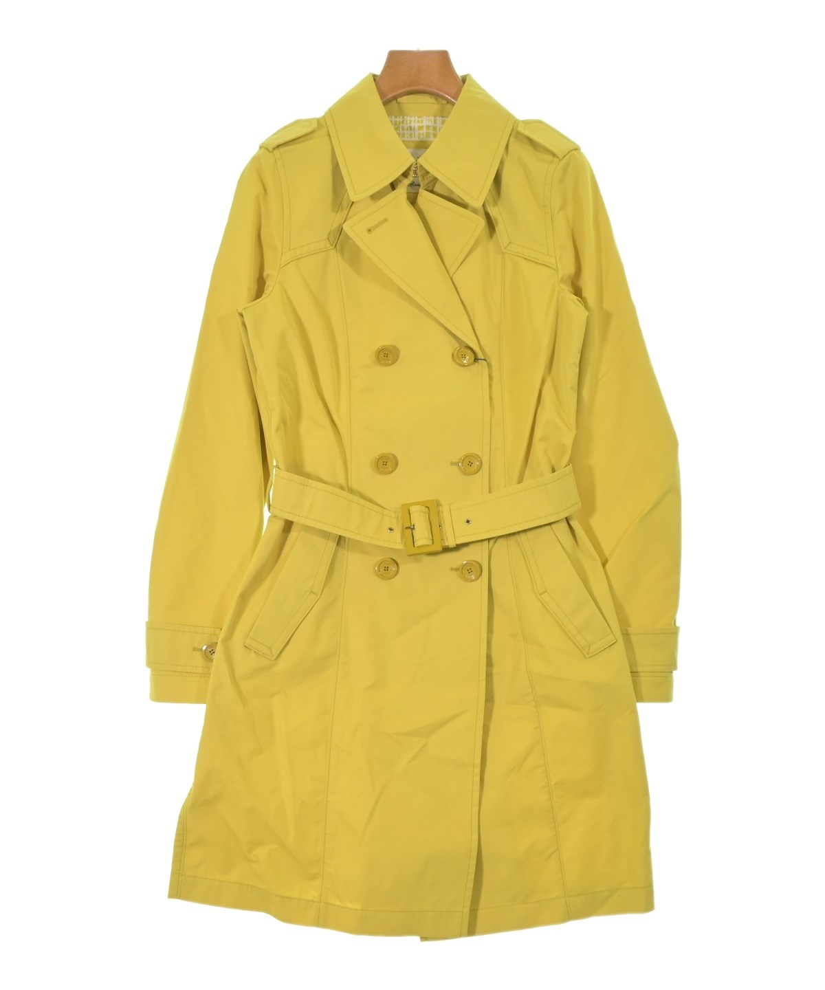 ヘルノ　トレンチコート　サイズ46 HERNO（ヘルノ）トレンチコート 黄 サイズ:42(M位) レディース
