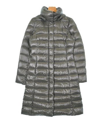 専用HERNO ヘルノ ロングダウンコート 42/XL カーキグリーンレディース HERNO（ヘルノ）ダウンコート カーキ サイズ:42(M位) レディース