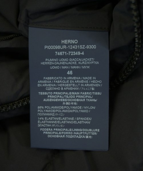 HERNO（ヘルノ）ダウンジャケット/ダウンベスト 黒 サイズ:46(M位) メンズ/2200644410021
