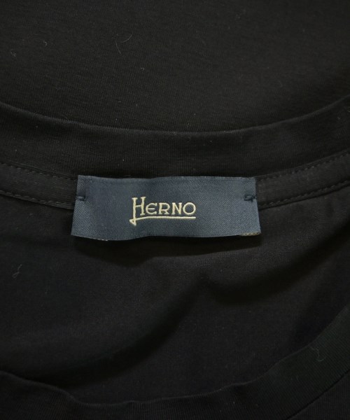 HERNO（ヘルノ）Tシャツ・カットソー 黒 サイズ:44(S位) メンズ/2200616389034