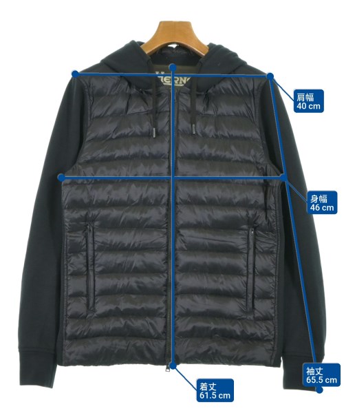 HERNO（ヘルノ）パーカー 黒 サイズ:46(M位) メンズ/2200625315024