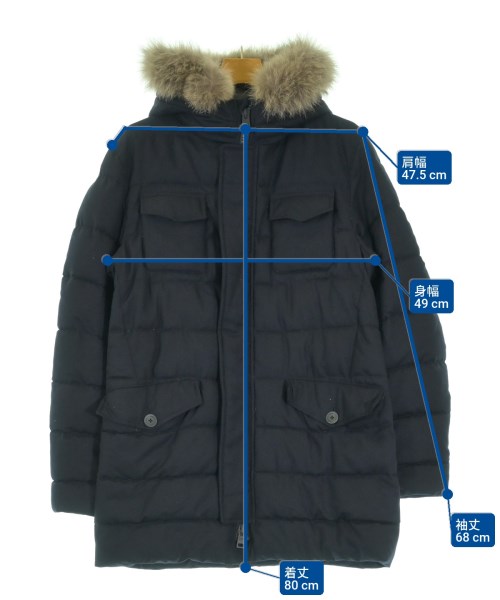 HERNO（ヘルノ）ダウンコート 紺 サイズ:50(XL位) メンズ/2200627512018