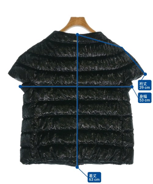 HERNO（ヘルノ）ダウンジャケット/ダウンベスト 黒 サイズ:46(XL位) レディース/2200613451055