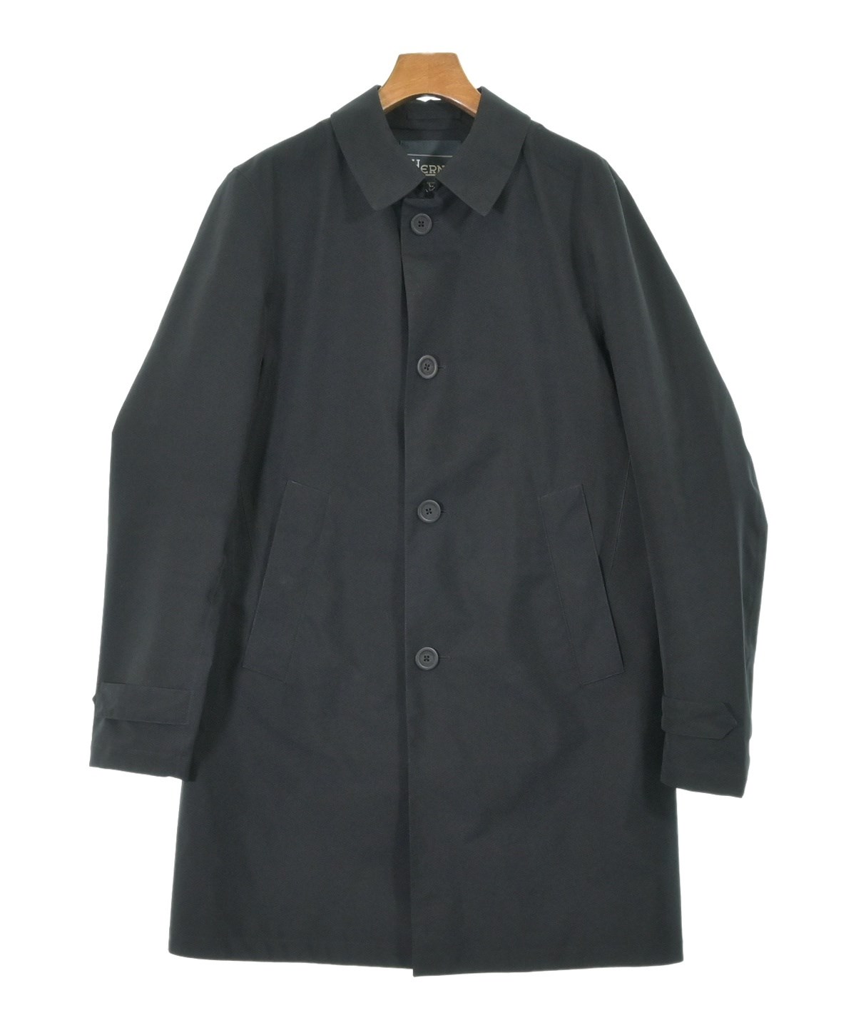 【ヘルノ】ダウンステンカラーコート サイズ46 HERNO ステンカラーコート 46 HERNO（ヘルノ）ステンカラーコート 黒