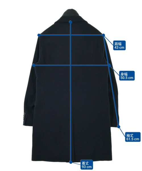 HERNO（ヘルノ）チェスターコート 紺 サイズ:48(L位) メンズ/2200633410018