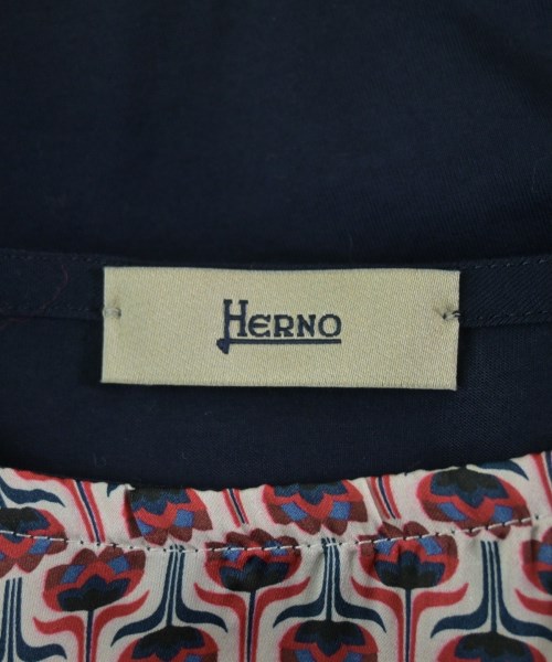 HERNO（ヘルノ）Tシャツ・カットソー 紺 サイズ:44(L位) レディース/2200670530366