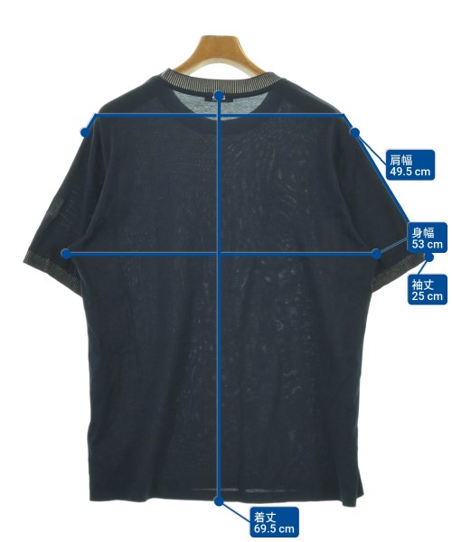 HERNO（ヘルノ）Tシャツ・カットソー 紺 サイズ:52(XL位) メンズ/2200699648097
