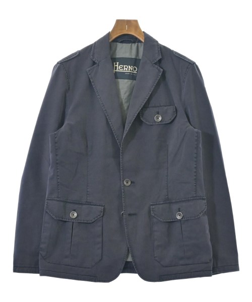 HERNO(ヘルノ)カジュアルジャケット 紺 サイズ:50(XL位)/2200658624025