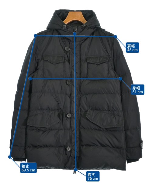 HERNO（ヘルノ）ダウンジャケット/ダウンベスト 黒 サイズ:48(L位) メンズ/2200657506032