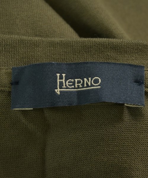 HERNO（ヘルノ）Tシャツ・カットソー カーキ サイズ:48(L位) メンズ/2200711969025
