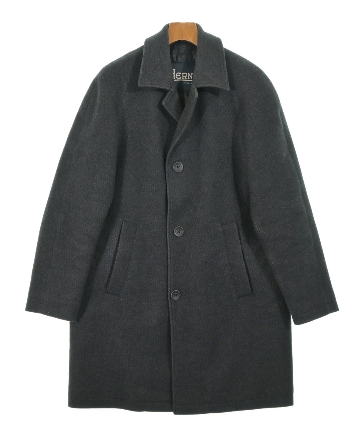 HERNO（ヘルノ）ステンカラーコート グレー サイズ:44(S位) メンズ