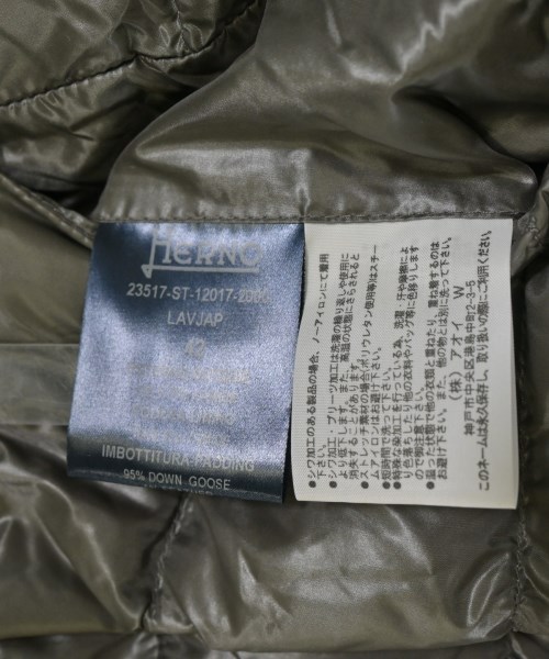 HERNO（ヘルノ）ダウンジャケット/ダウンベスト グレー サイズ:42(M位) レディース/2200636805064