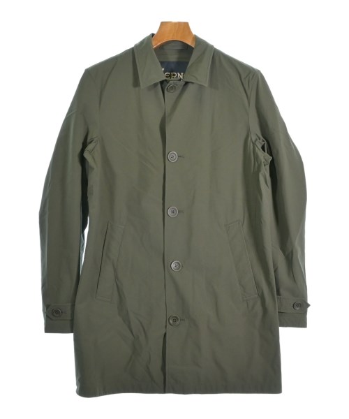 HERNO(ヘルノ)ステンカラーコート カーキ サイズ:46(M位)/2200647400012