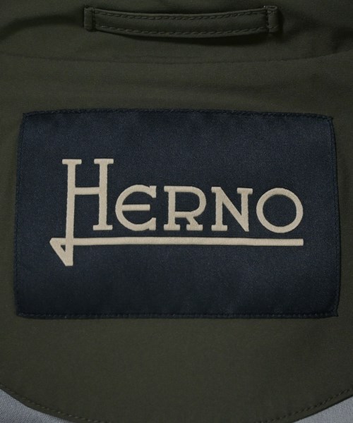 HERNO（ヘルノ）ステンカラーコート カーキ サイズ:46(M位) メンズ/2200647400012