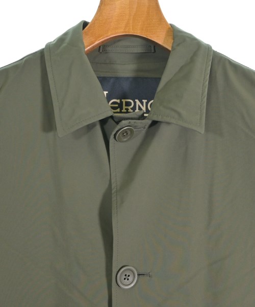 HERNO（ヘルノ）ステンカラーコート カーキ サイズ:46(M位) メンズ/2200647400012