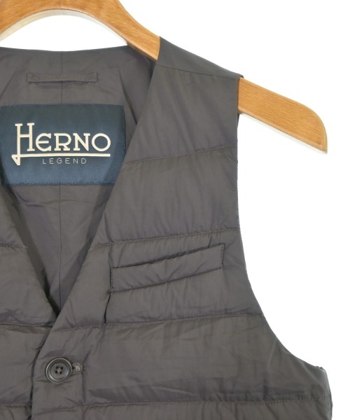 HERNO（ヘルノ）ダウンジャケット/ダウンベスト 茶 サイズ:44(S位) メンズ/2200648429036