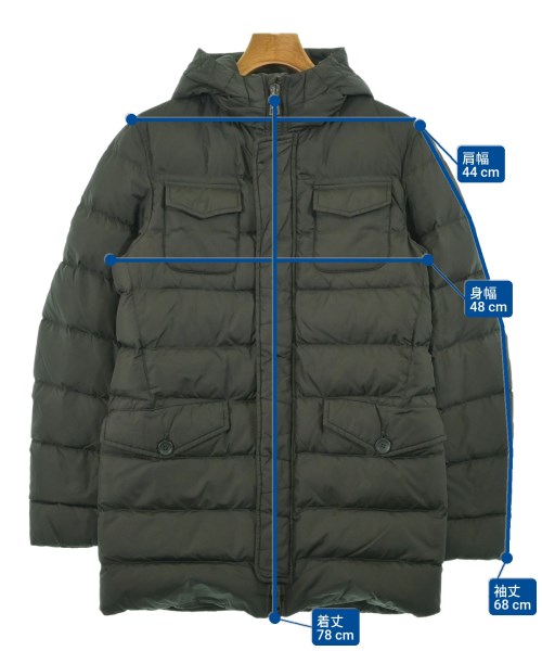 HERNO（ヘルノ）ダウンジャケット/ダウンベスト グレー サイズ:46(M位) メンズ/2200650629028