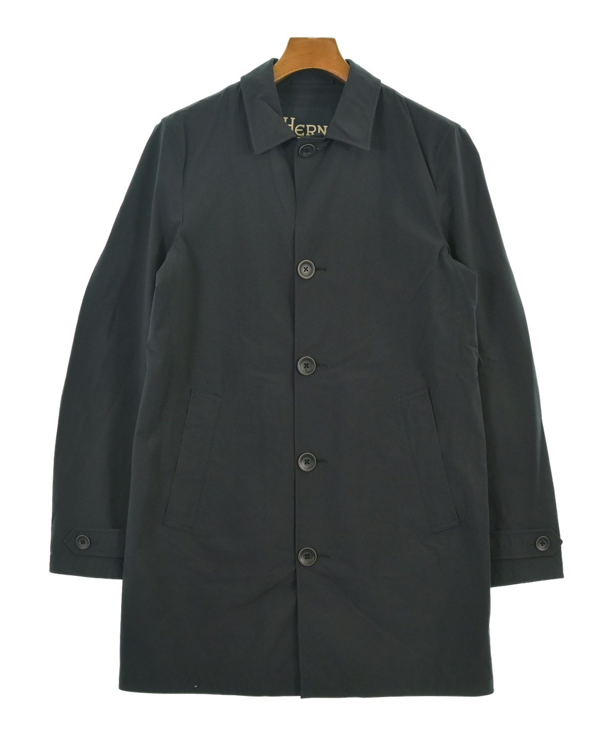 HERNO（ヘルノ）ステンカラーコート 紺 サイズ:46(M位) メンズ