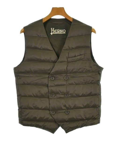 HERNO(ヘルノ)ダウンジャケット/ダウンベスト 茶 サイズ:46(M位)/2200652117073