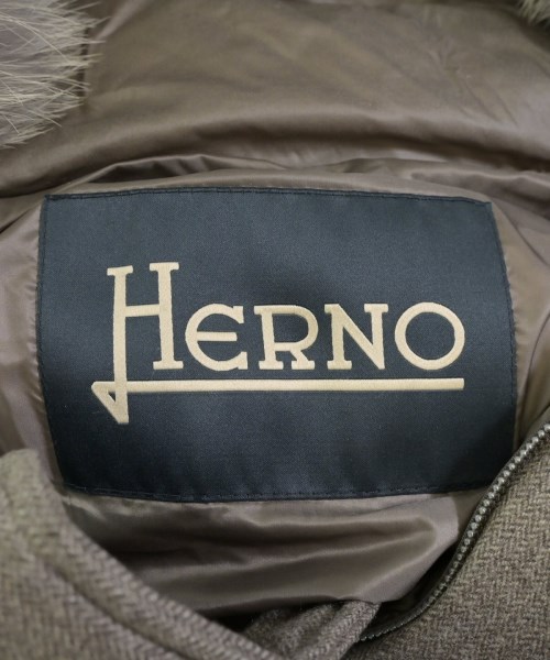 HERNO（ヘルノ）ダウンコート 茶 サイズ:50(XL位) メンズ/2200665322099