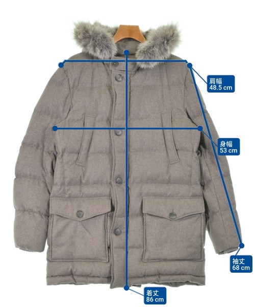 HERNO（ヘルノ）ダウンコート 茶 サイズ:50(XL位) メンズ/2200665322099