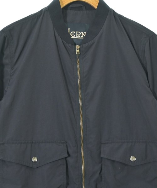 HERNO（ヘルノ）ミリタリーブルゾン 紺 サイズ:50(XL位) メンズ/2200671925024